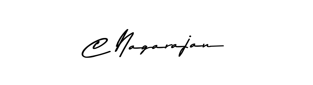 Create a beautiful signature design for name C Nagarajan. With this signature (Asem Kandis PERSONAL USE) fonts, you can make a handwritten signature for free. C Nagarajan signature style 9 images and pictures png