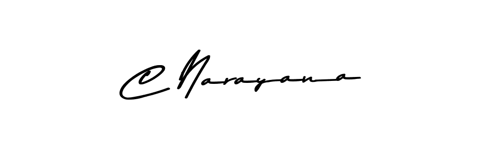 How to make C Narayana name signature. Use Asem Kandis PERSONAL USE style for creating short signs online. This is the latest handwritten sign. C Narayana signature style 9 images and pictures png