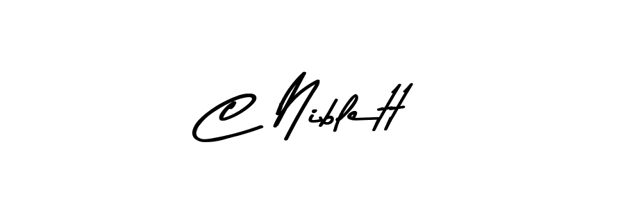 C Niblett stylish signature style. Best Handwritten Sign (Asem Kandis PERSONAL USE) for my name. Handwritten Signature Collection Ideas for my name C Niblett. C Niblett signature style 9 images and pictures png