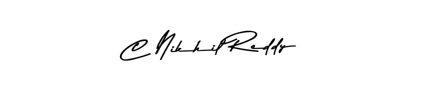 Similarly Asem Kandis PERSONAL USE is the best handwritten signature design. Signature creator online .You can use it as an online autograph creator for name C Nikhil Reddy. C Nikhil Reddy signature style 9 images and pictures png