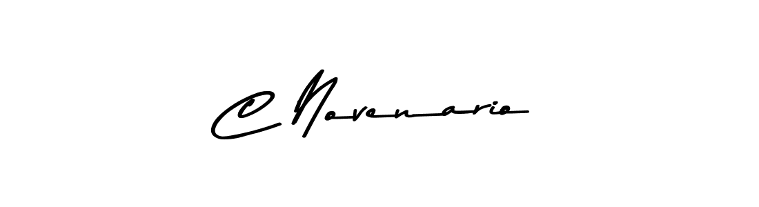 How to make C Novenario name signature. Use Asem Kandis PERSONAL USE style for creating short signs online. This is the latest handwritten sign. C Novenario signature style 9 images and pictures png