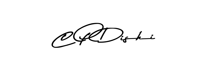 C P Dishi stylish signature style. Best Handwritten Sign (Asem Kandis PERSONAL USE) for my name. Handwritten Signature Collection Ideas for my name C P Dishi. C P Dishi signature style 9 images and pictures png
