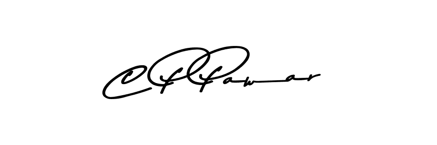 How to make C P Pawar name signature. Use Asem Kandis PERSONAL USE style for creating short signs online. This is the latest handwritten sign. C P Pawar signature style 9 images and pictures png