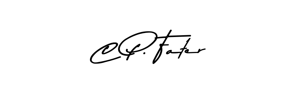 How to Draw C P. Fater signature style? Asem Kandis PERSONAL USE is a latest design signature styles for name C P. Fater. C P. Fater signature style 9 images and pictures png