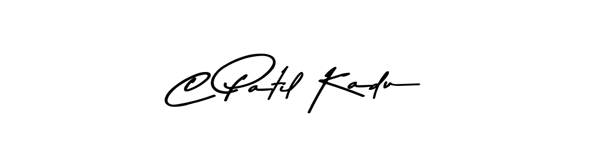 This is the best signature style for the C Patil Kadu name. Also you like these signature font (Asem Kandis PERSONAL USE). Mix name signature. C Patil Kadu signature style 9 images and pictures png