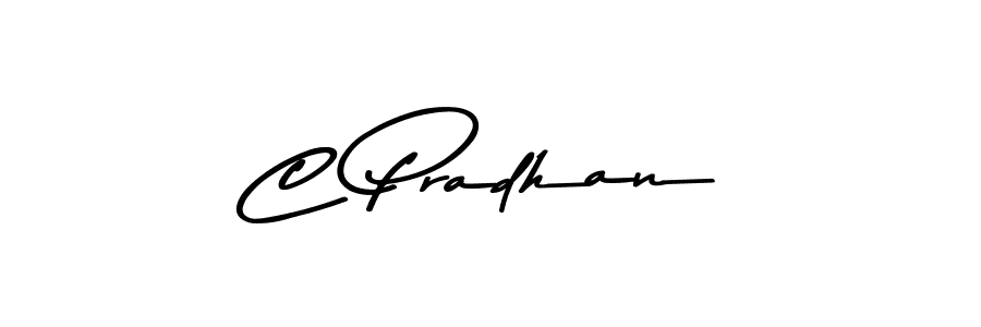 Create a beautiful signature design for name C Pradhan. With this signature (Asem Kandis PERSONAL USE) fonts, you can make a handwritten signature for free. C Pradhan signature style 9 images and pictures png