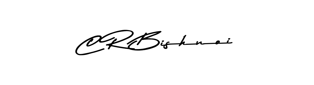 How to make C R Bishnoi name signature. Use Asem Kandis PERSONAL USE style for creating short signs online. This is the latest handwritten sign. C R Bishnoi signature style 9 images and pictures png