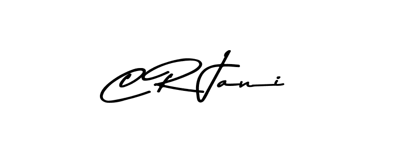 if you are searching for the best signature style for your name C R Jani. so please give up your signature search. here we have designed multiple signature styles  using Asem Kandis PERSONAL USE. C R Jani signature style 9 images and pictures png