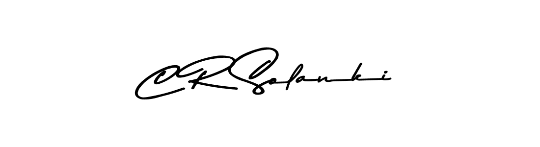 Make a beautiful signature design for name C R Solanki. With this signature (Asem Kandis PERSONAL USE) style, you can create a handwritten signature for free. C R Solanki signature style 9 images and pictures png