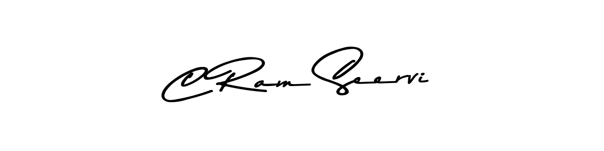 The best way (Asem Kandis PERSONAL USE) to make a short signature is to pick only two or three words in your name. The name C Ram Seervi include a total of six letters. For converting this name. C Ram Seervi signature style 9 images and pictures png