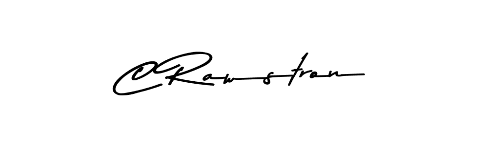 Make a beautiful signature design for name C Rawstron. With this signature (Asem Kandis PERSONAL USE) style, you can create a handwritten signature for free. C Rawstron signature style 9 images and pictures png