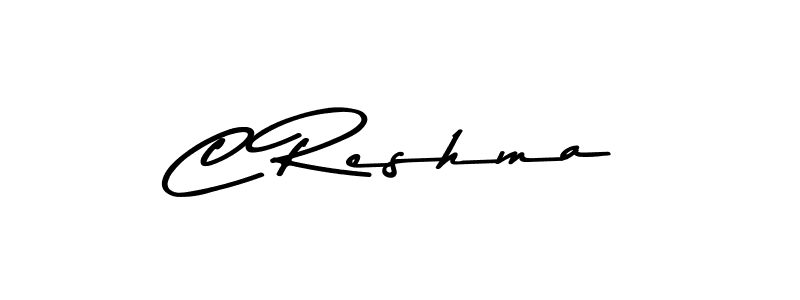 The best way (Asem Kandis PERSONAL USE) to make a short signature is to pick only two or three words in your name. The name C Reshma include a total of six letters. For converting this name. C Reshma signature style 9 images and pictures png