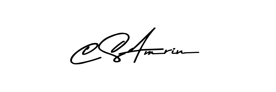Design your own signature with our free online signature maker. With this signature software, you can create a handwritten (Asem Kandis PERSONAL USE) signature for name C S Amrin. C S Amrin signature style 9 images and pictures png