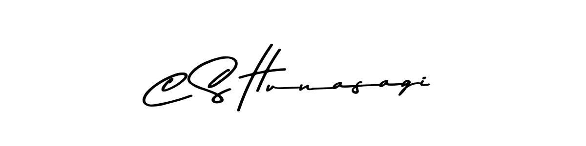 How to make C S Hunasagi signature? Asem Kandis PERSONAL USE is a professional autograph style. Create handwritten signature for C S Hunasagi name. C S Hunasagi signature style 9 images and pictures png