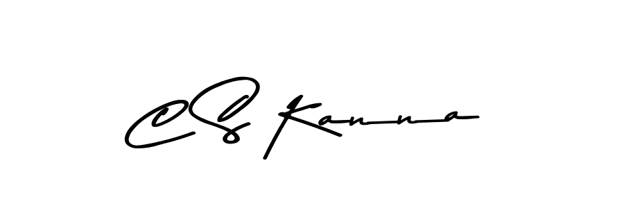 How to make C S Kanna signature? Asem Kandis PERSONAL USE is a professional autograph style. Create handwritten signature for C S Kanna name. C S Kanna signature style 9 images and pictures png