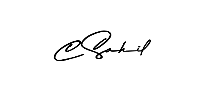 Make a beautiful signature design for name C Sahil. Use this online signature maker to create a handwritten signature for free. C Sahil signature style 9 images and pictures png