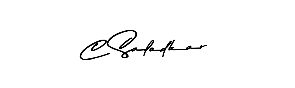 Design your own signature with our free online signature maker. With this signature software, you can create a handwritten (Asem Kandis PERSONAL USE) signature for name C Salodkar. C Salodkar signature style 9 images and pictures png