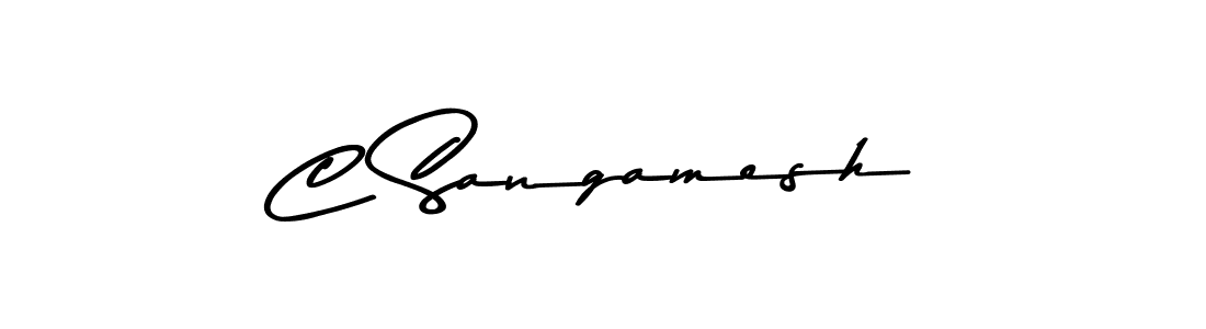 Also You can easily find your signature by using the search form. We will create C Sangamesh name handwritten signature images for you free of cost using Asem Kandis PERSONAL USE sign style. C Sangamesh signature style 9 images and pictures png