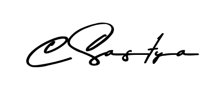 A modern signature idea for name C Sastya using Asem Kandis PERSONAL USE font. Clean strokes and elegant curves make it stand out instantly. C Sastya signature style 9 images and pictures png