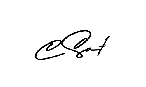 This is the best signature style for the C Sat name. Also you like these signature font (Asem Kandis PERSONAL USE). Mix name signature. C Sat signature style 9 images and pictures png