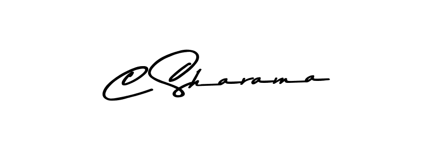 How to make C Sharama name signature. Use Asem Kandis PERSONAL USE style for creating short signs online. This is the latest handwritten sign. C Sharama signature style 9 images and pictures png