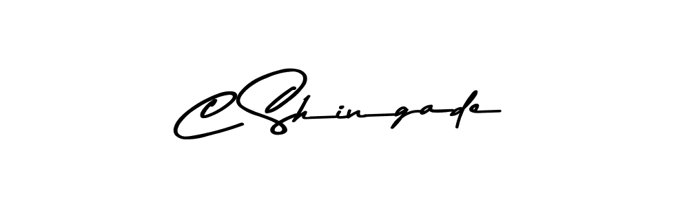 Create a beautiful signature design for name C Shingade. With this signature (Asem Kandis PERSONAL USE) fonts, you can make a handwritten signature for free. C Shingade signature style 9 images and pictures png