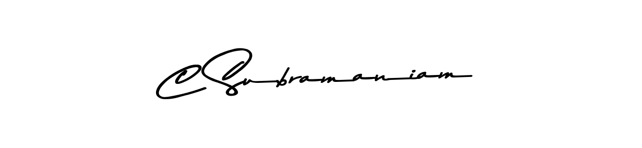 Use a signature maker to create a handwritten signature online. With this signature software, you can design (Asem Kandis PERSONAL USE) your own signature for name C Subramaniam. C Subramaniam signature style 9 images and pictures png