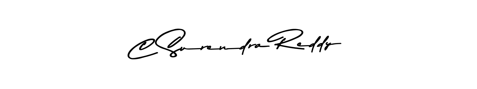 Design your own signature with our free online signature maker. With this signature software, you can create a handwritten (Asem Kandis PERSONAL USE) signature for name C Surendra Reddy. C Surendra Reddy signature style 9 images and pictures png
