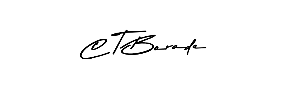 Also we have C T Borade name is the best signature style. Create professional handwritten signature collection using Asem Kandis PERSONAL USE autograph style. C T Borade signature style 9 images and pictures png