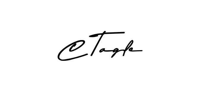 How to make C Tagle signature? Asem Kandis PERSONAL USE is a professional autograph style. Create handwritten signature for C Tagle name. C Tagle signature style 9 images and pictures png