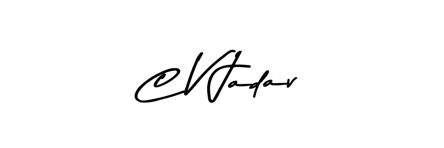 You can use this online signature creator to create a handwritten signature for the name C V Jadav. This is the best online autograph maker. C V Jadav signature style 9 images and pictures png