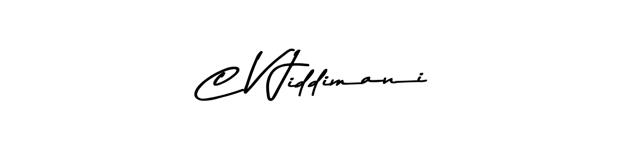 How to make C V Jiddimani signature? Asem Kandis PERSONAL USE is a professional autograph style. Create handwritten signature for C V Jiddimani name. C V Jiddimani signature style 9 images and pictures png