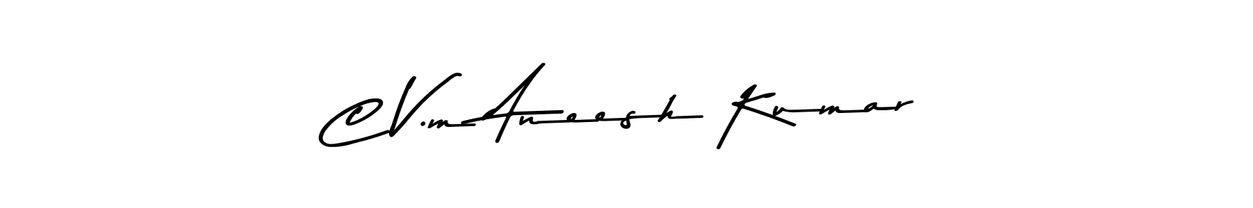 Similarly Asem Kandis PERSONAL USE is the best handwritten signature design. Signature creator online .You can use it as an online autograph creator for name C V.m Aneesh Kumar. C V.m Aneesh Kumar signature style 9 images and pictures png