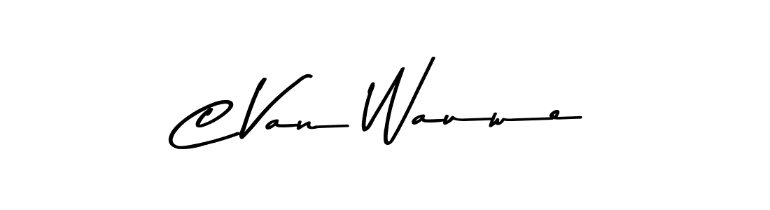 How to make C Van Wauwe signature? Asem Kandis PERSONAL USE is a professional autograph style. Create handwritten signature for C Van Wauwe name. C Van Wauwe signature style 9 images and pictures png