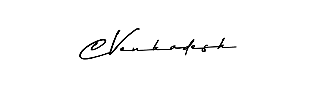 Make a beautiful signature design for name C Venkadesh. With this signature (Asem Kandis PERSONAL USE) style, you can create a handwritten signature for free. C Venkadesh signature style 9 images and pictures png