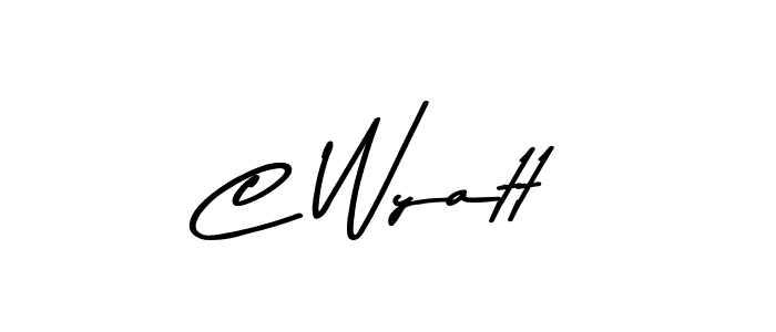 The best way (Asem Kandis PERSONAL USE) to make a short signature is to pick only two or three words in your name. The name C Wyatt include a total of six letters. For converting this name. C Wyatt signature style 9 images and pictures png