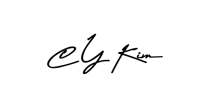 Create a beautiful signature design for name C Y Kim. With this signature (Asem Kandis PERSONAL USE) fonts, you can make a handwritten signature for free. C Y Kim signature style 9 images and pictures png