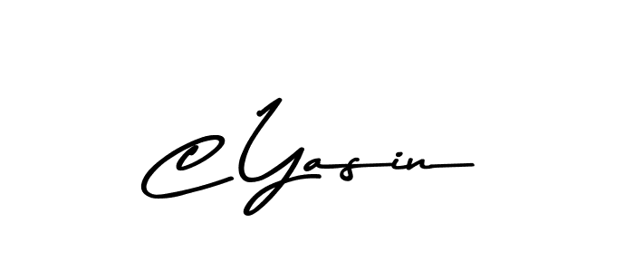 C Yasin stylish signature style. Best Handwritten Sign (Asem Kandis PERSONAL USE) for my name. Handwritten Signature Collection Ideas for my name C Yasin. C Yasin signature style 9 images and pictures png