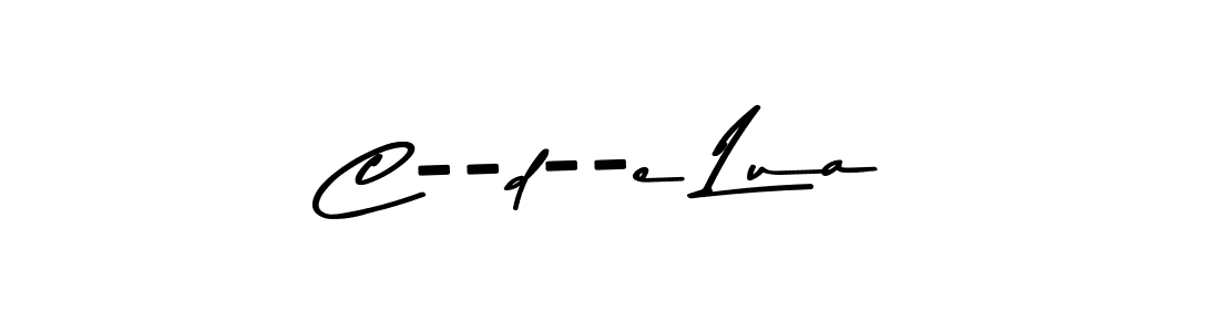 You should practise on your own different ways (Asem Kandis PERSONAL USE) to write your name (C--d--e Lua) in signature. don't let someone else do it for you. C--d--e Lua signature style 9 images and pictures png