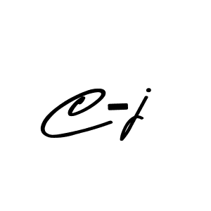 Create a beautiful signature design for name C-j. With this signature (Asem Kandis PERSONAL USE) fonts, you can make a handwritten signature for free. C-j signature style 9 images and pictures png