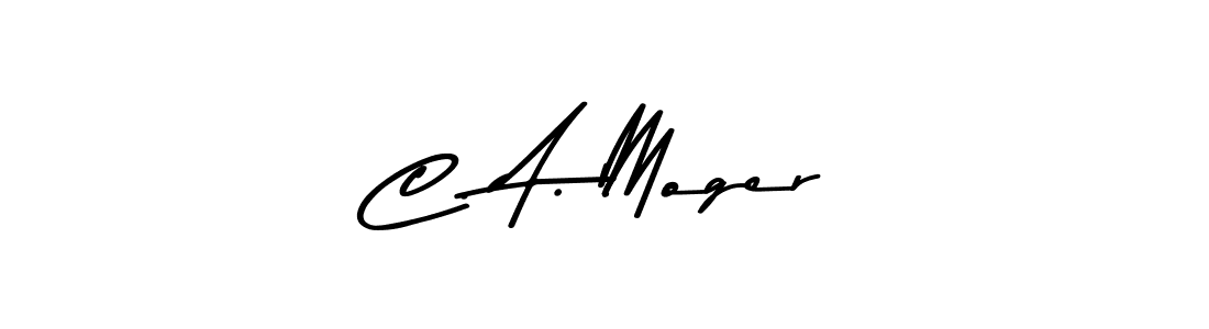 Make a beautiful signature design for name C. A. Moger. With this signature (Asem Kandis PERSONAL USE) style, you can create a handwritten signature for free. C. A. Moger signature style 9 images and pictures png