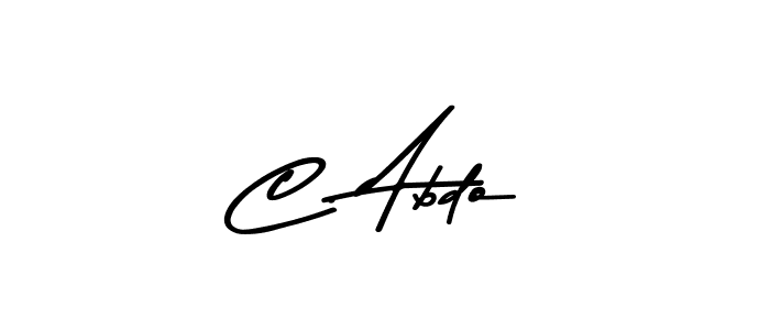 Create a beautiful signature design for name C. Abdo. With this signature (Asem Kandis PERSONAL USE) fonts, you can make a handwritten signature for free. C. Abdo signature style 9 images and pictures png