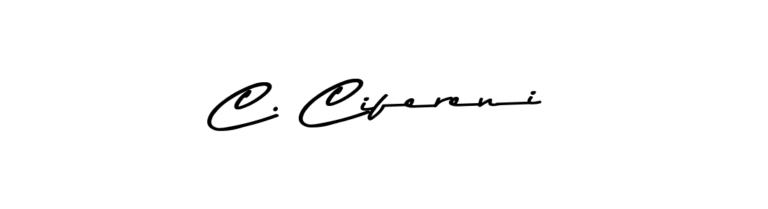 How to make C. Cifereni signature? Asem Kandis PERSONAL USE is a professional autograph style. Create handwritten signature for C. Cifereni name. C. Cifereni signature style 9 images and pictures png