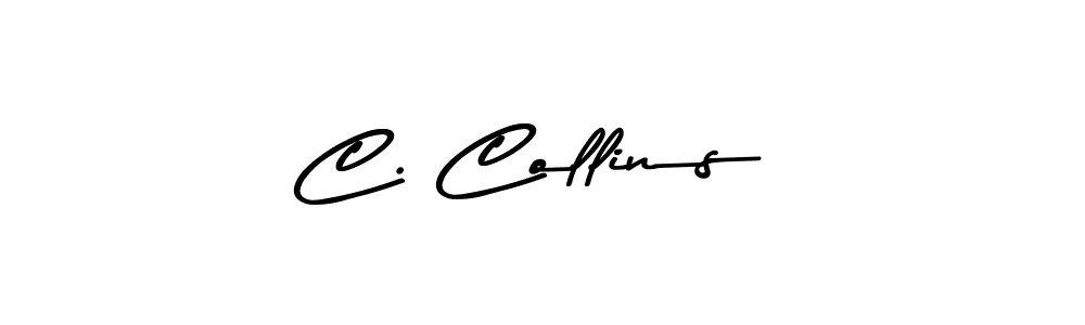 How to make C. Collins name signature. Use Asem Kandis PERSONAL USE style for creating short signs online. This is the latest handwritten sign. C. Collins signature style 9 images and pictures png