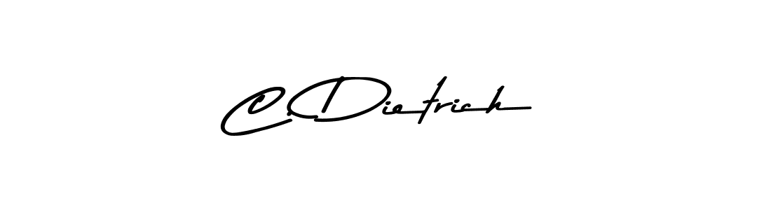 How to make C. Dietrich name signature. Use Asem Kandis PERSONAL USE style for creating short signs online. This is the latest handwritten sign. C. Dietrich signature style 9 images and pictures png