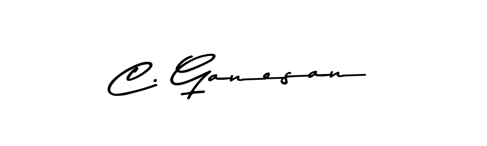 The best way (Asem Kandis PERSONAL USE) to make a short signature is to pick only two or three words in your name. The name C. Ganesan include a total of six letters. For converting this name. C. Ganesan signature style 9 images and pictures png