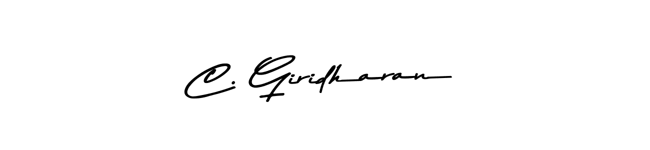 This is the best signature style for the C. Giridharan name. Also you like these signature font (Asem Kandis PERSONAL USE). Mix name signature. C. Giridharan signature style 9 images and pictures png