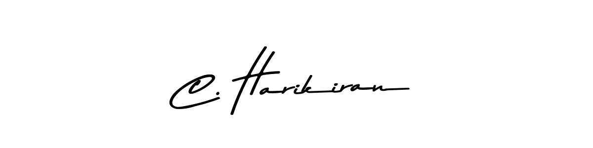 The best way (Asem Kandis PERSONAL USE) to make a short signature is to pick only two or three words in your name. The name C. Harikiran include a total of six letters. For converting this name. C. Harikiran signature style 9 images and pictures png