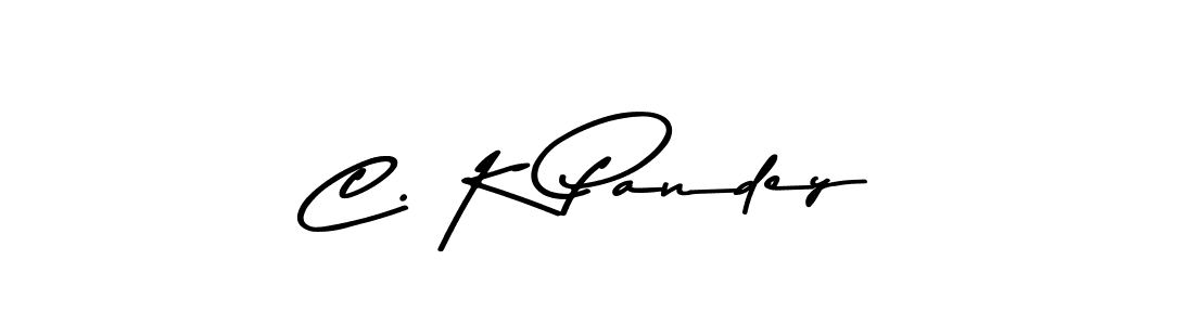 The best way (Asem Kandis PERSONAL USE) to make a short signature is to pick only two or three words in your name. The name C. K Pandey include a total of six letters. For converting this name. C. K Pandey signature style 9 images and pictures png