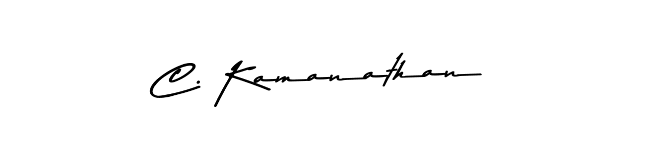 Make a beautiful signature design for name C. Kamanathan. With this signature (Asem Kandis PERSONAL USE) style, you can create a handwritten signature for free. C. Kamanathan signature style 9 images and pictures png